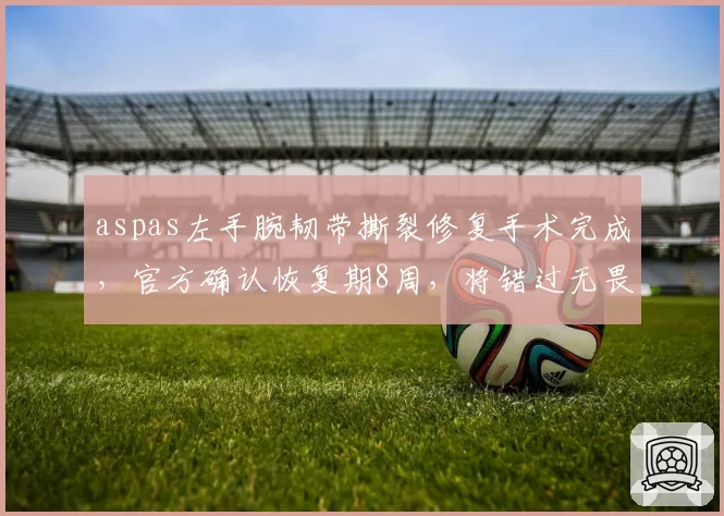 aspas左手腕韧带撕裂修复手术完成,官方确认恢复期8周,将错过无畏契约冠军赛